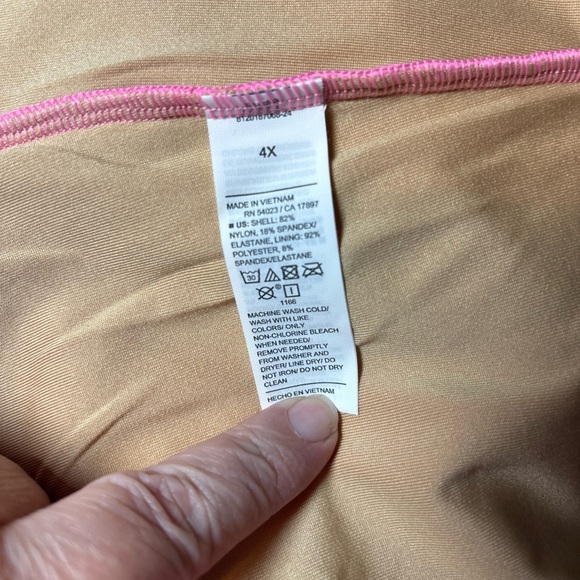 Old Navy Bikini 2 Pc Set 4XL Swimsuit Bathing Suit Pink Ribbed - Picture 14 of 15